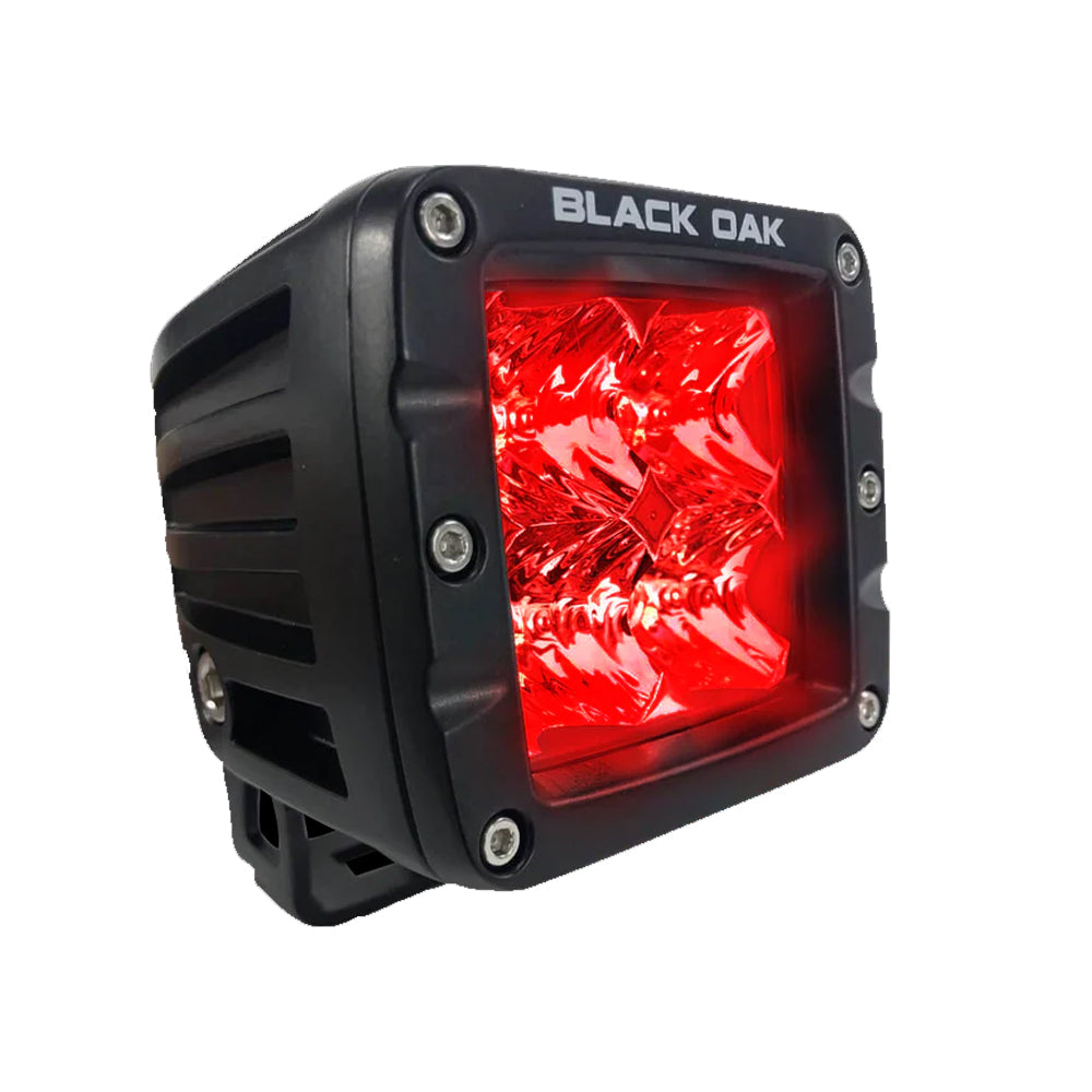 Tri-Water Marine | Black Oak Red Predator Hunting 2" Flood Pod - Black [2R-POD3OS]