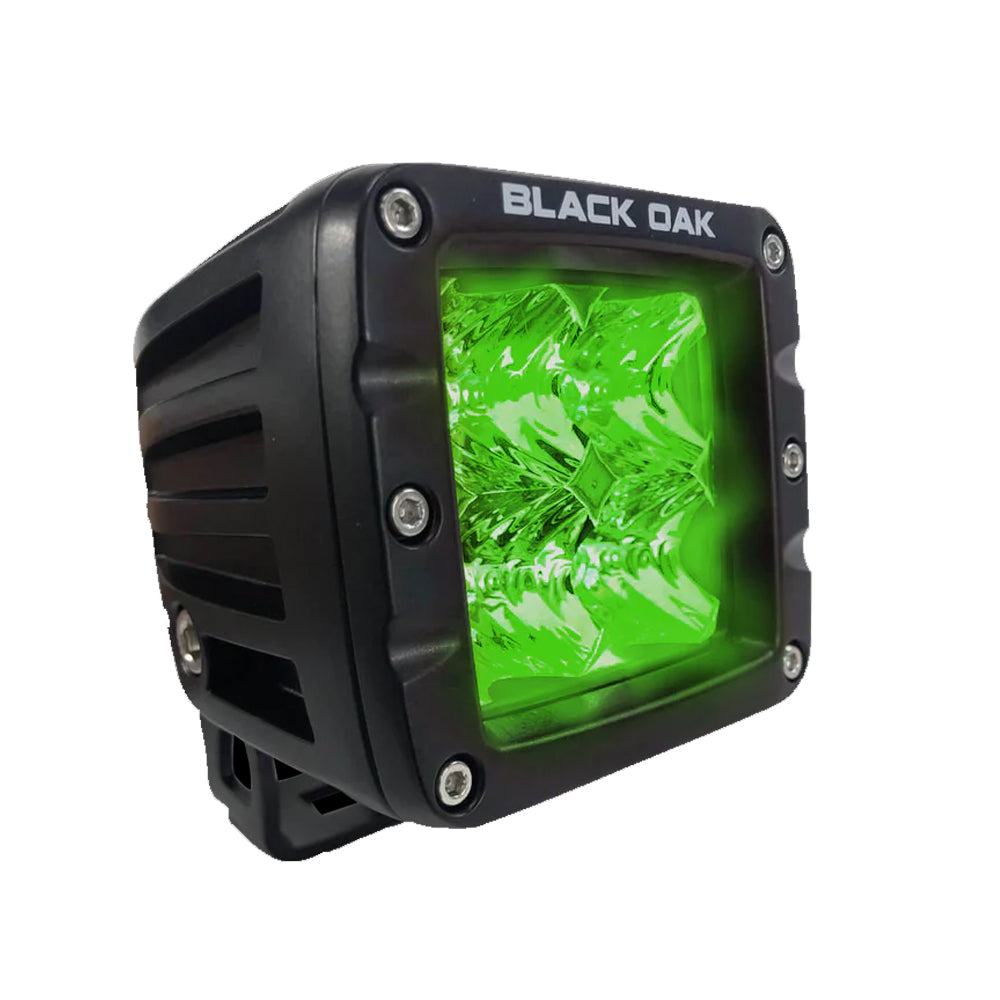 Tri-Water Marine | Black Oak Green Hog Hunting 2" Flood Pod - Black [2G-POD3OS]