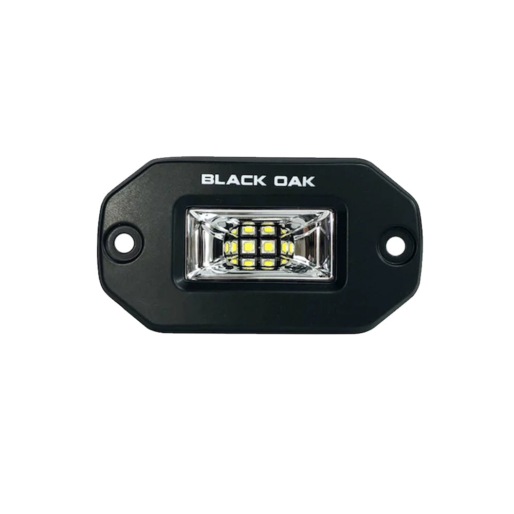 Tri-Water Marine | Black Oak Pro Series 2" Flush Mounted Scene Light - Black [2FSLB-S]