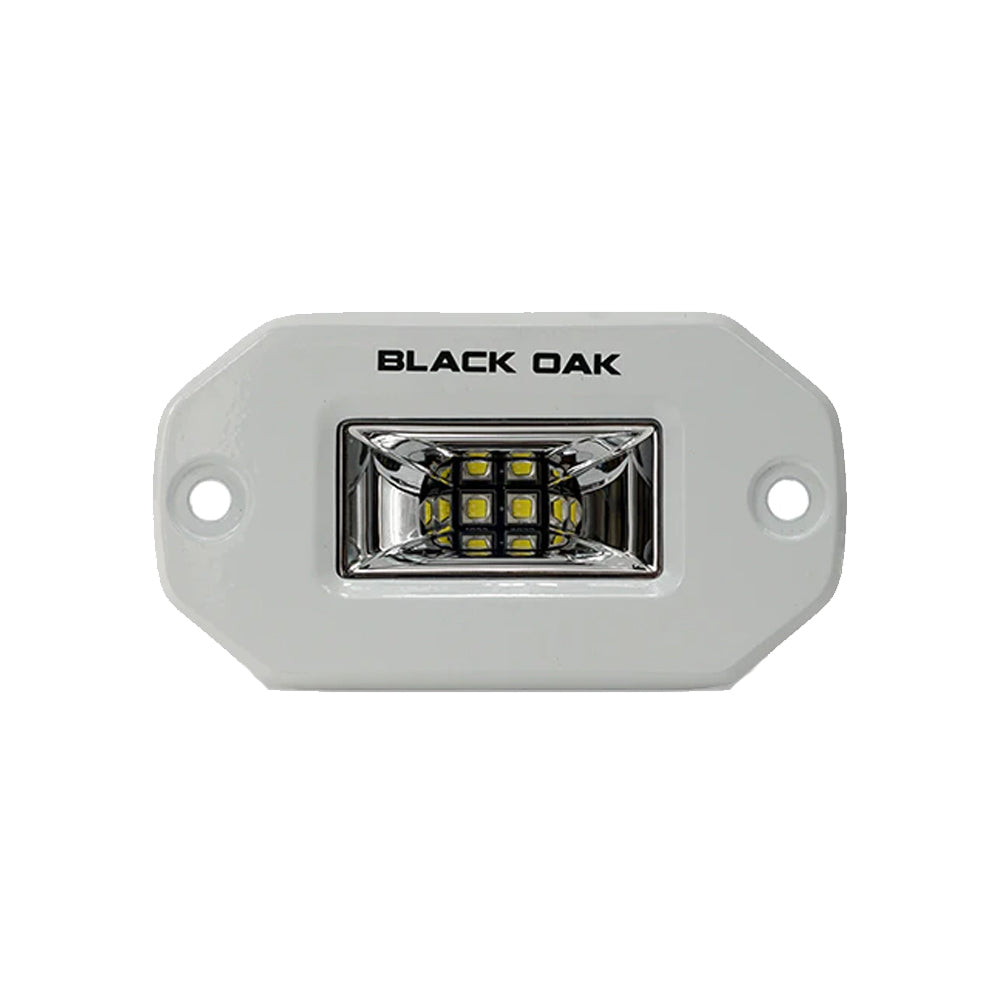 Tri-Water Marine | Black Oak Pro Series 2" Flush Mounted Scene Light - White [2FSL-SRPOD10CR]