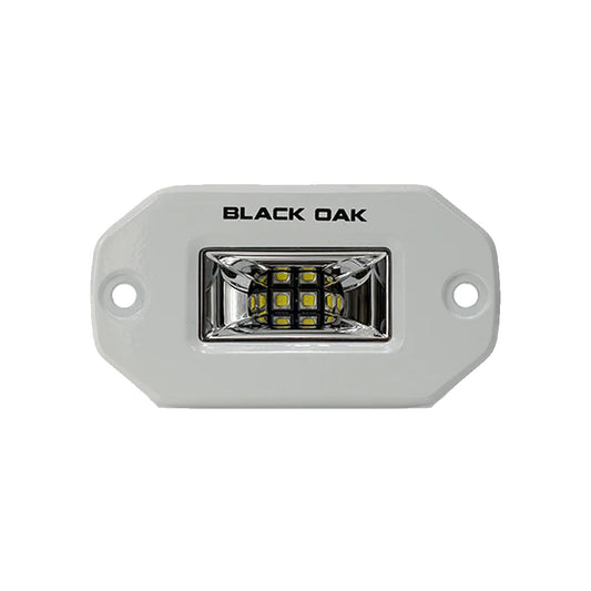 Tri-Water Marine | Black Oak Pro Series 2" Flush Mounted Scene Light - White [2FSL-SRPOD10CR]