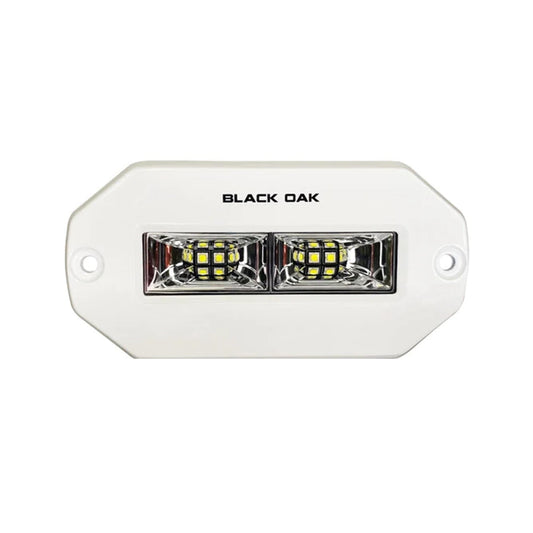 Tri-Water Marine | Black Oak Pro Series 4" Flush Mount Spreader Light - White Housing [4FMSL-S]