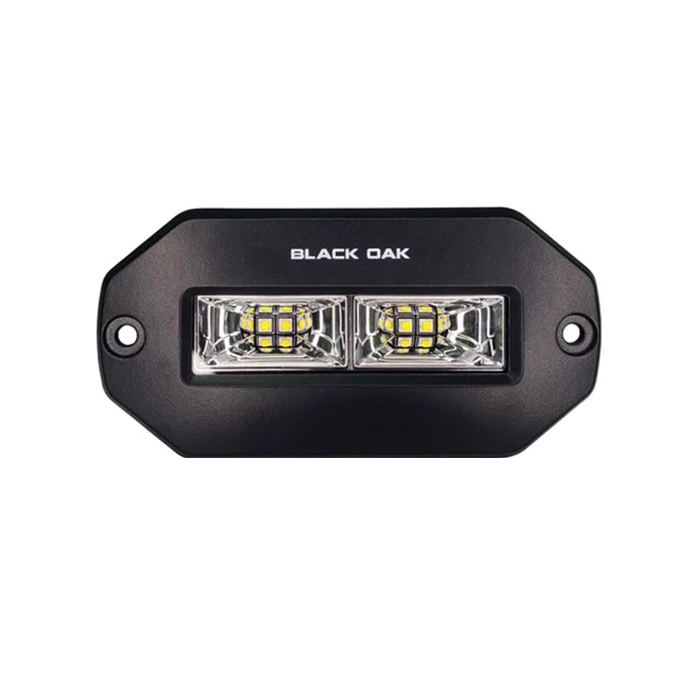 Tri-Water Marine | Black Oak Pro Series 4" Flush Mount Spreader Light - Black Housing [4BFMSL-S]