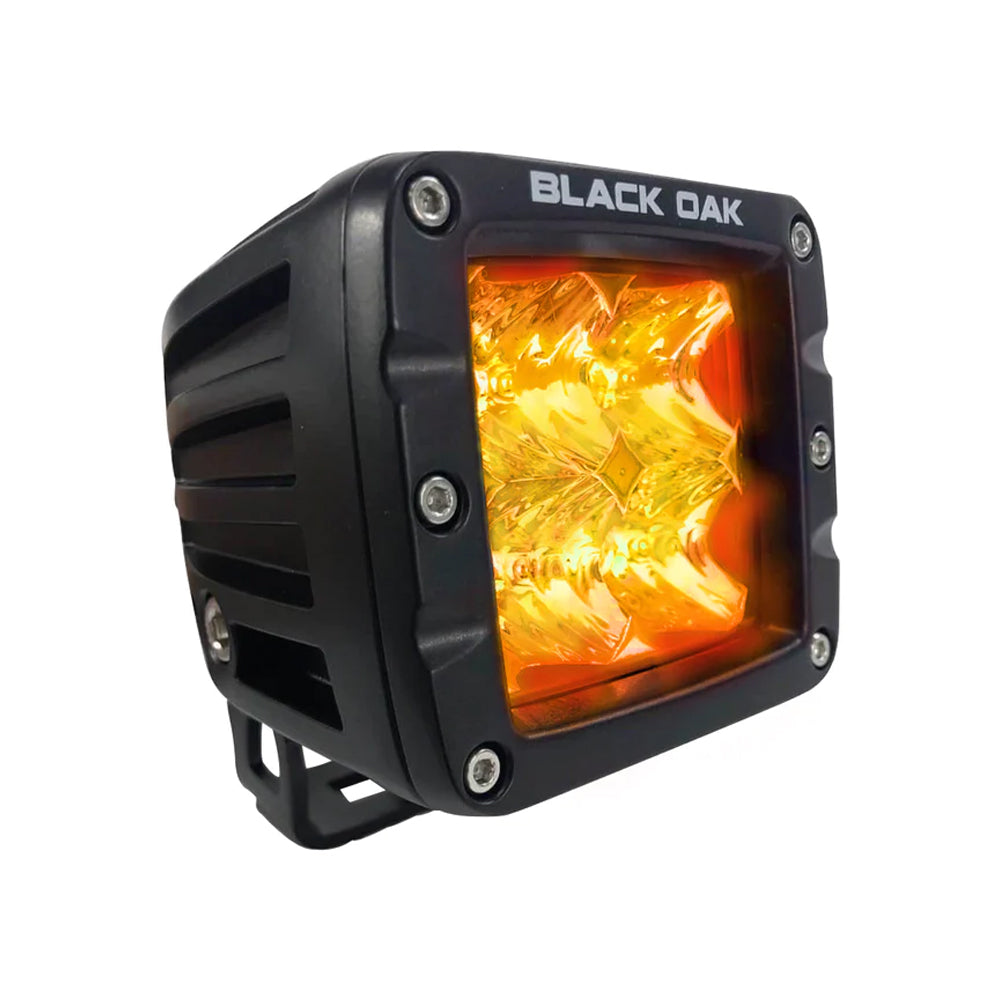 Tri-Water Marine | Black Oak Pro Series 2" Amber Flood Pod - Black [2A-POD30S]