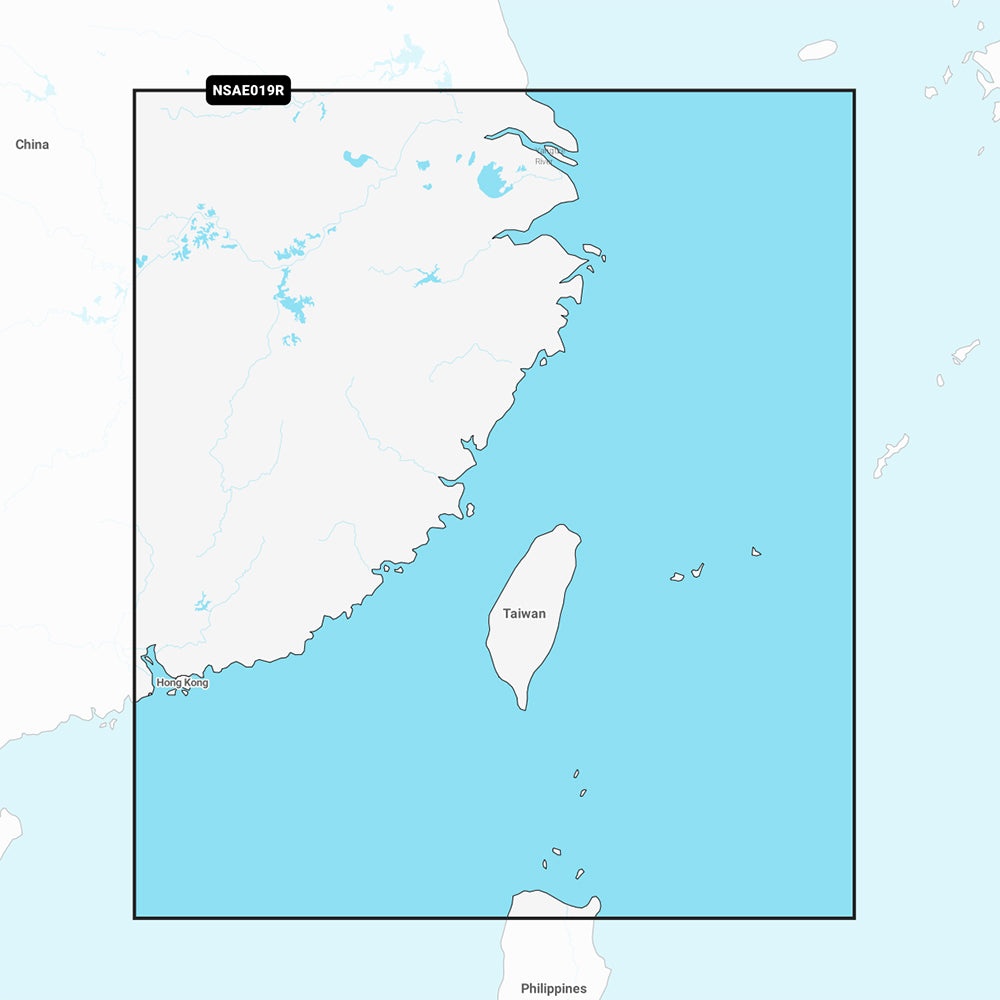 Tri-Water Marine | Garmin Navionics+ NSAE019R - Taiwan - Marine Chart [010-C1217-20]