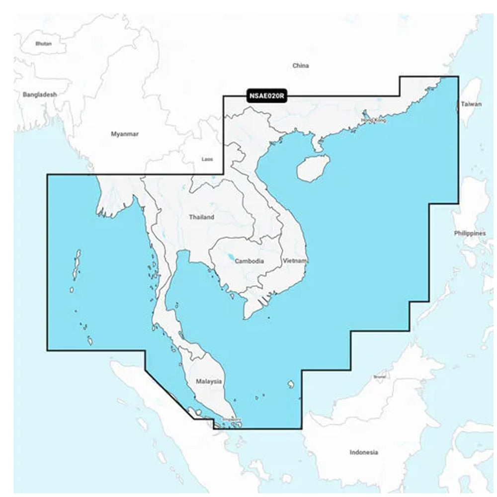 Tri-Water Marine | Garmin Navionics+ NSAE020R - South China Andaman Seas - Marine Chart [010-C1218-20]