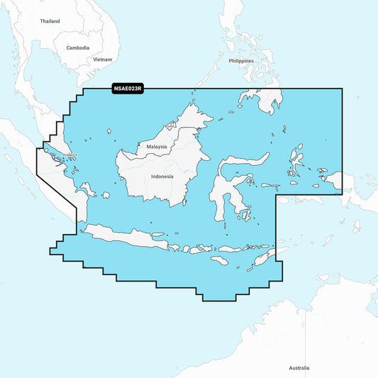 Tri-Water Marine | Garmin Navionics+ NSAE023R - Java Borneo - Marine Chart [010-C1221-20]