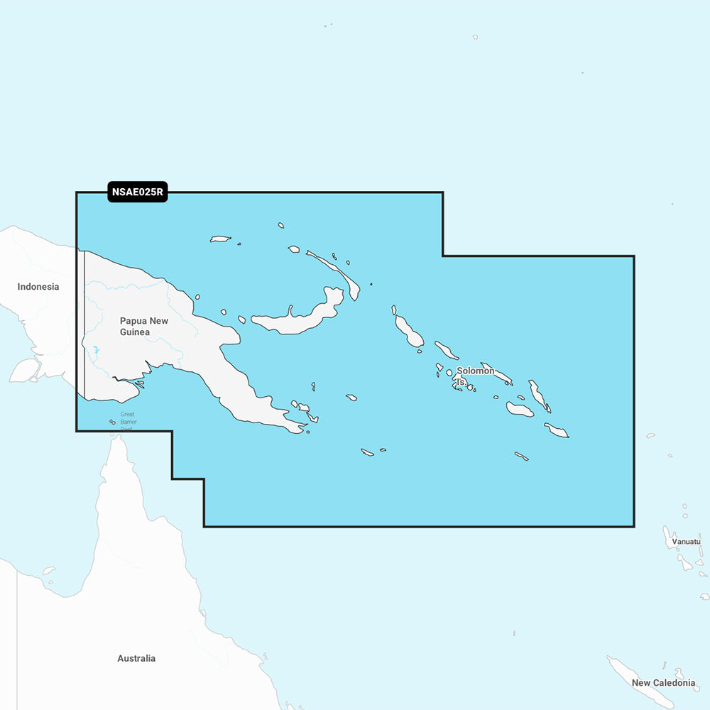 Tri-Water Marine | Garmin Navionics+ NSAE025R - Papua New Guinea Solomon Islands - Marine Chart [010-C1223-20]