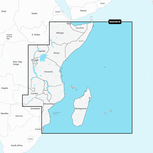 Tri-Water Marine | Garmin Navionics+ NSAF001R - Africa, East - Marine Chart [010-C1224-20]