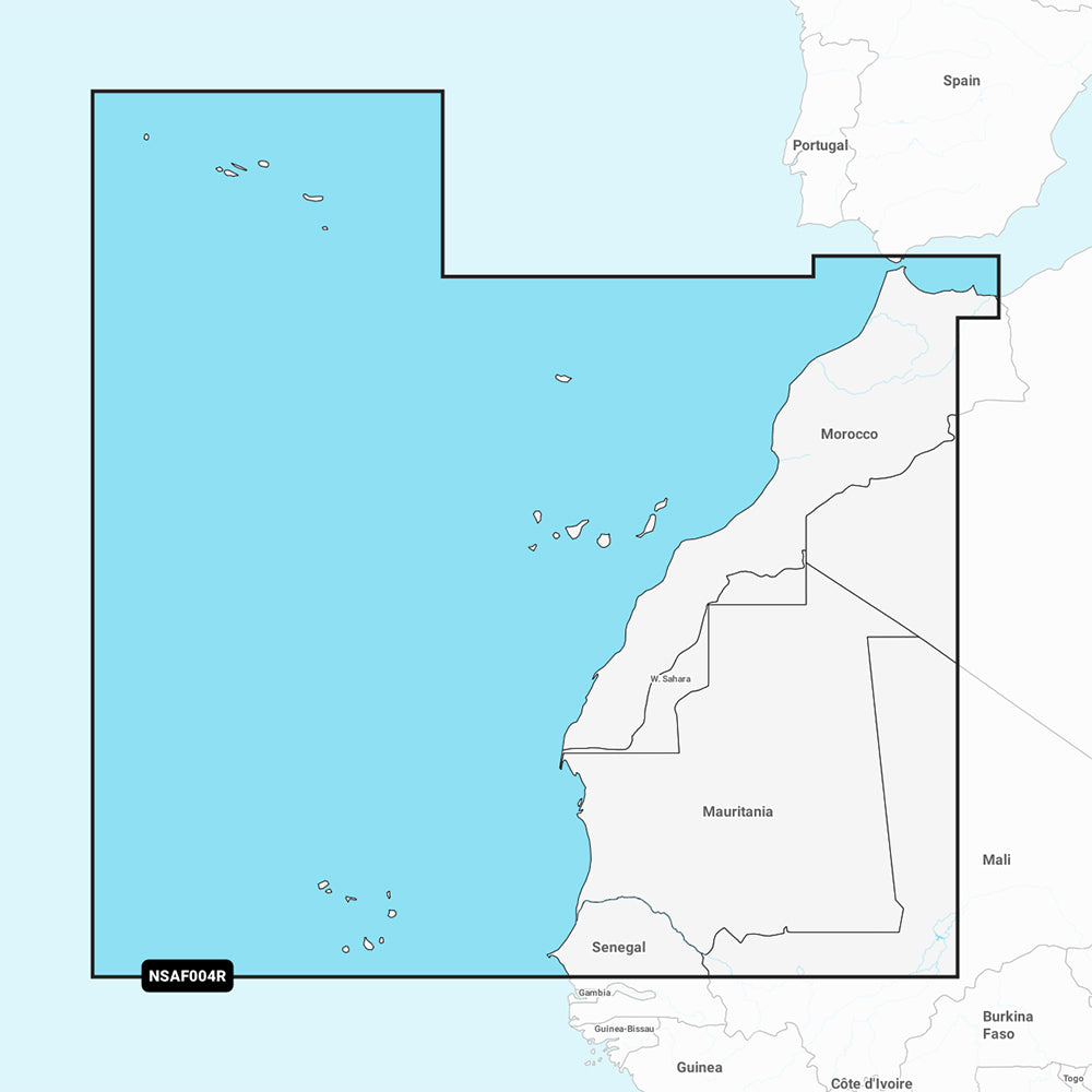 Tri-Water Marine | Garmin Navionics+ NSAF004R - Africa, Northwest - Marine Chart [010-C1227-20]