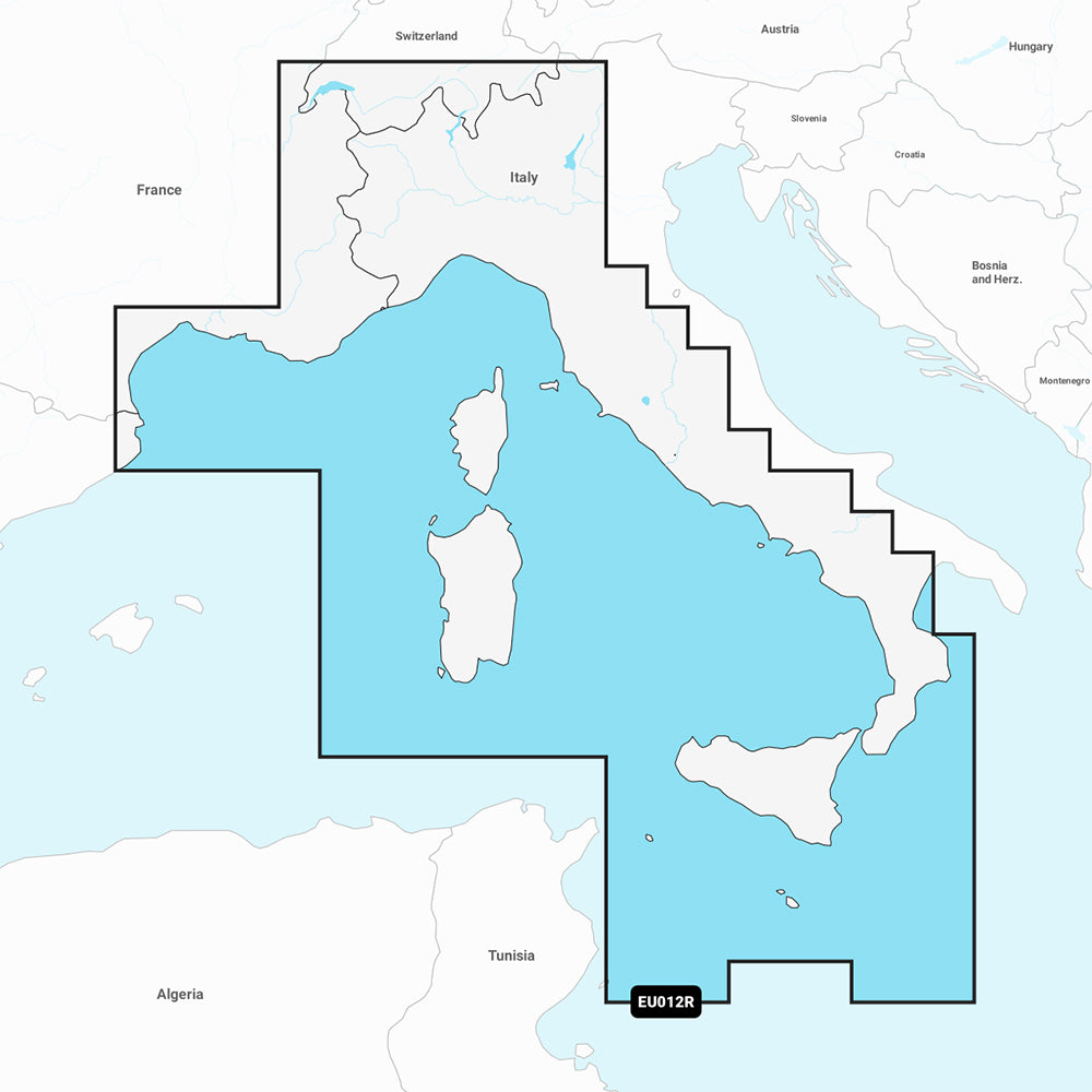 Tri-Water Marine | Garmin Navionics+ NSEU012R - Mediterranean Sea, Central West - Marine Chart [010-C1238-20]