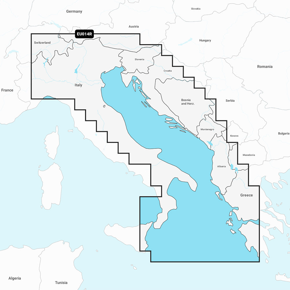 Tri-Water Marine | Garmin Navionics+ NSEU014R - Italy, Adriatic Sea - Marine Chart [010-C1239-20]