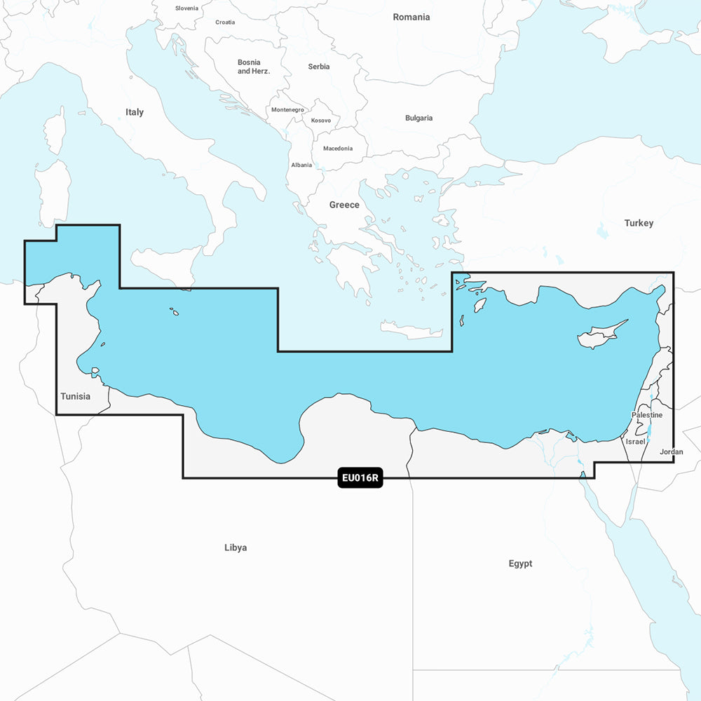 Tri-Water Marine | Garmin Navionics+ NSEU016R - Mediterranean Sea, Southeast - Marine Chart [010-C1241-20]