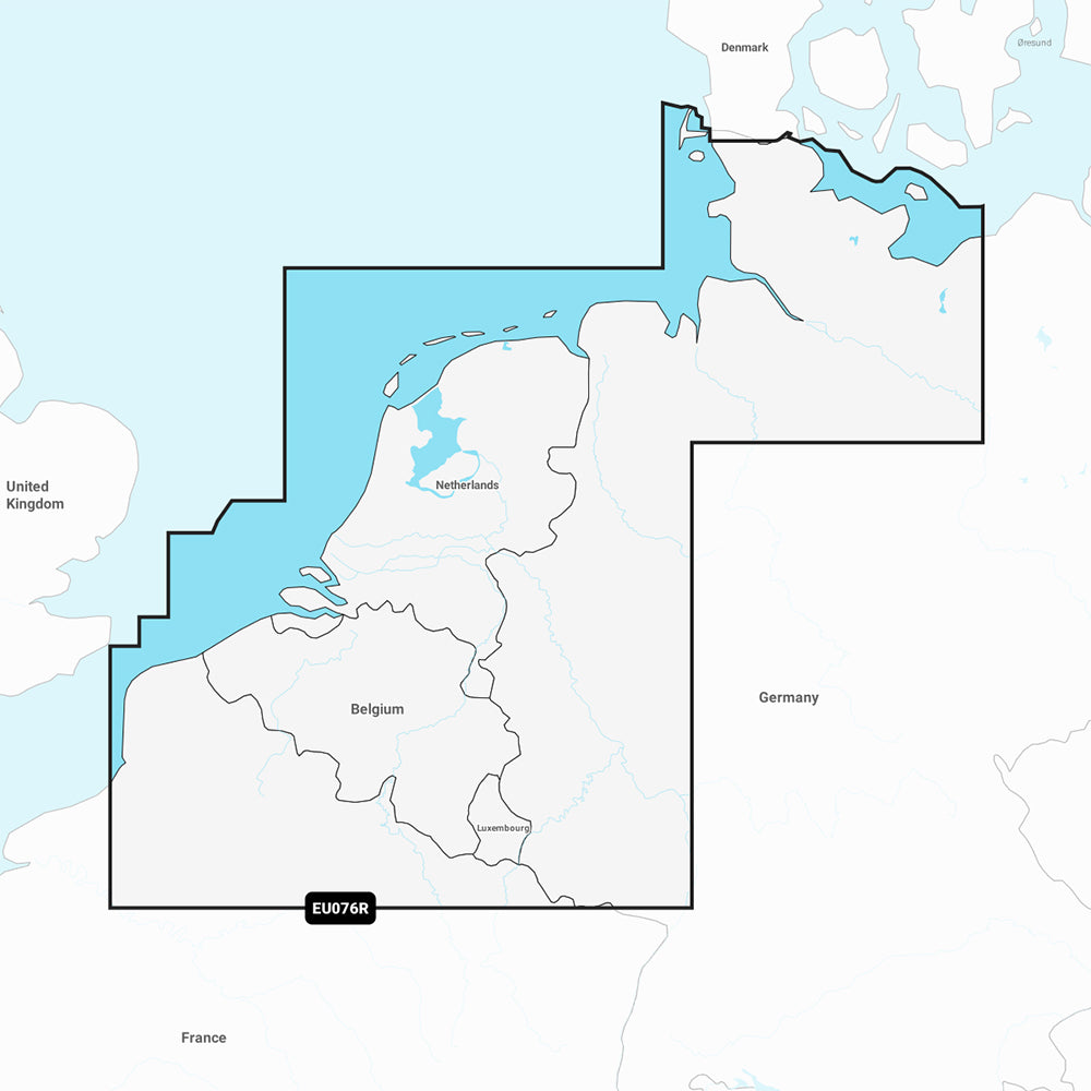 Tri-Water Marine | Garmin Navionics+ NSEU076R - Benelux Germany, West - Marine Chart [010-C1242-20]