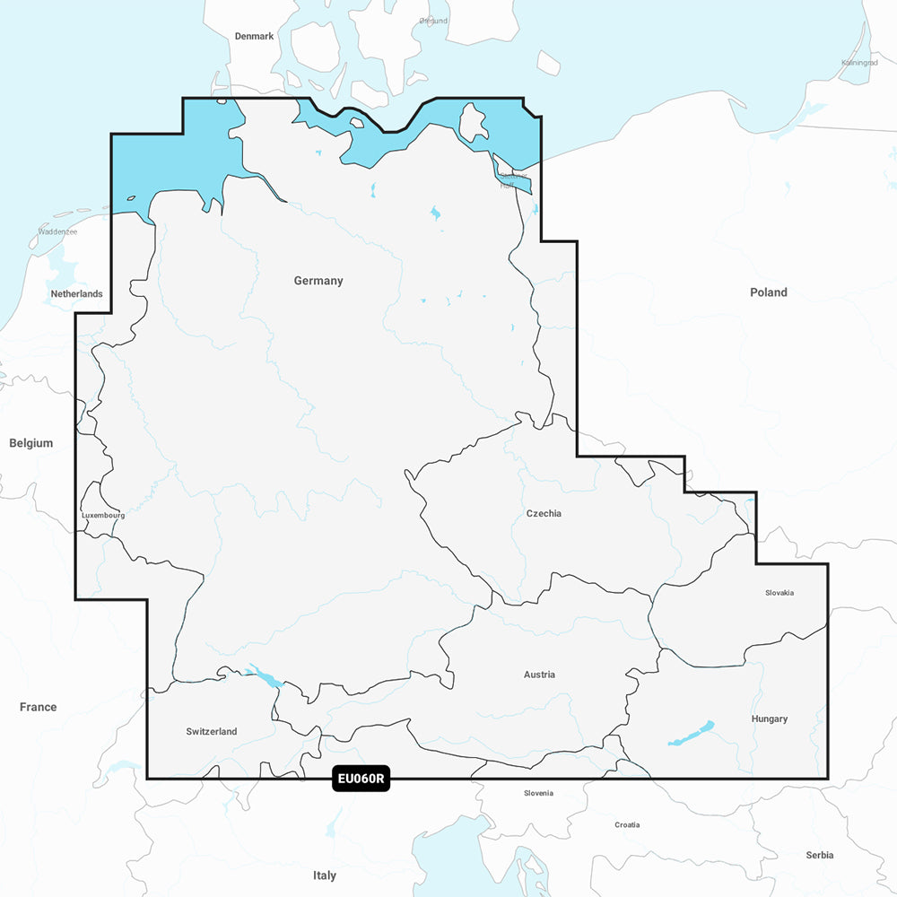 Tri-Water Marine | Garmin Navionics+ NSEU060R - Germany, Lakes Rivers - Inland Marine Chart [010-C1255-20]