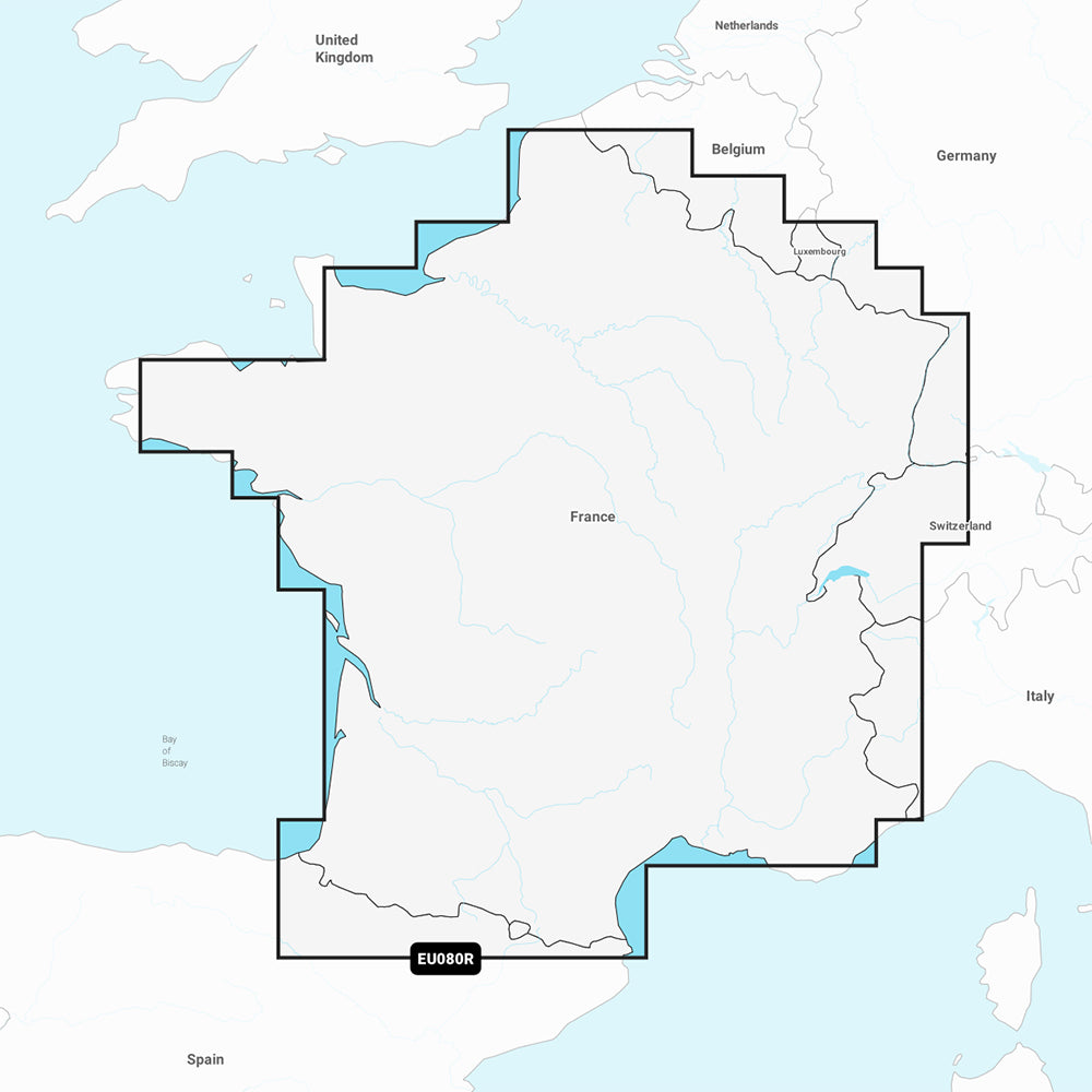 Tri-Water Marine | Garmin Navionics+ NSEU080R - France, Lakes Rivers - Marine Chart [010-C1256-20]