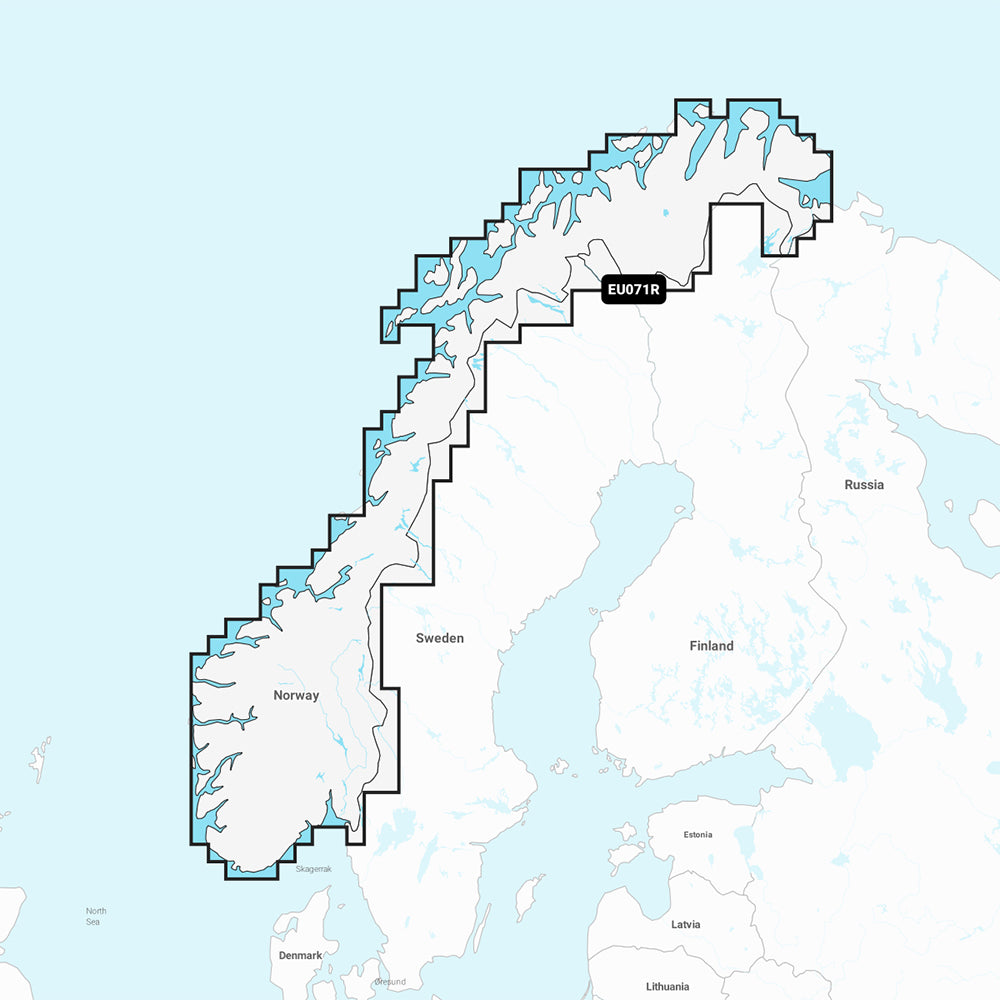 Tri-Water Marine | Garmin Navionics+ NSEU071R - Norway Lakes Rivers - Inland Marine Chart [010-C1266-20]