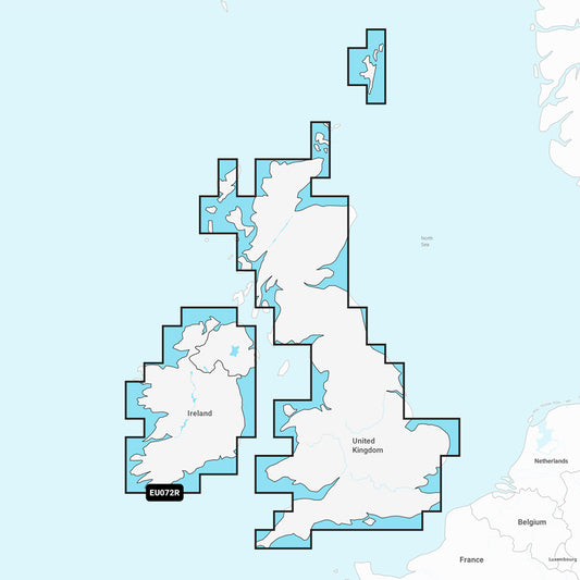 Tri-Water Marine | Garmin Navionics+ NSEU072R - U.K. Ireland Lakes Rivers - Marine Chart [010-C1267-20]