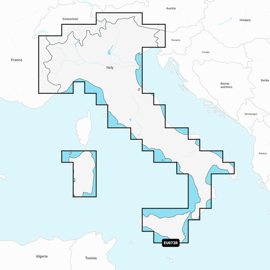 Tri-Water Marine | Garmin Navionics+ NSEU073R - Italy Lakes Rivers - Marine Chart [010-C1268-20]