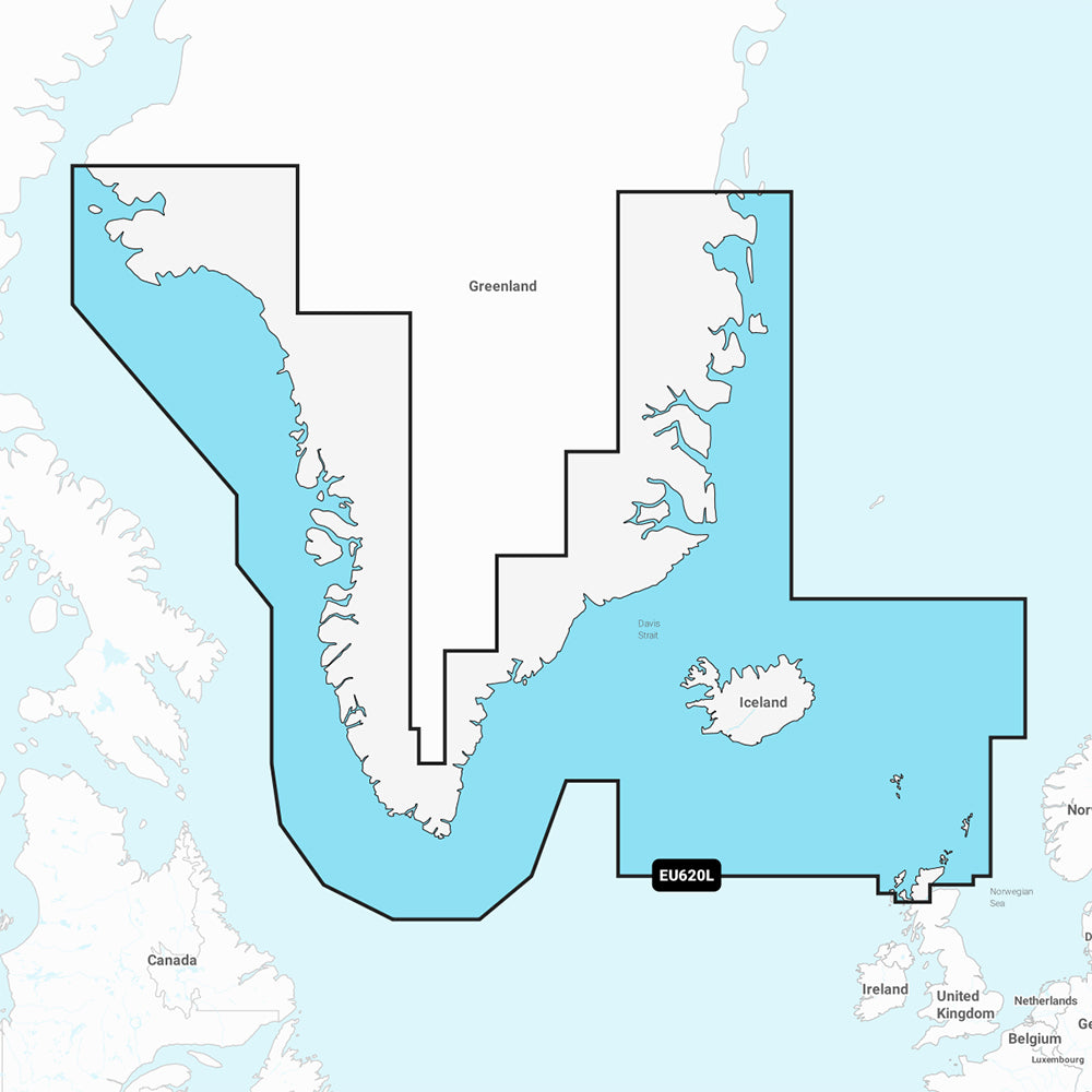 Tri-Water Marine | Garmin Navionics+ NSEU602L - Greenland Iceland - Marine Chart [010-C1270-20]