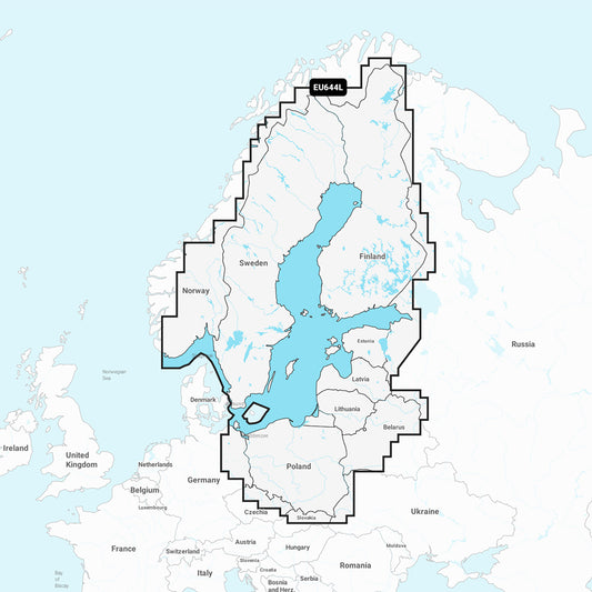 Tri-Water Marine | Garmin Navionics+ NSEU644L - Baltic Sea - Marine Chart [010-C1273-20]