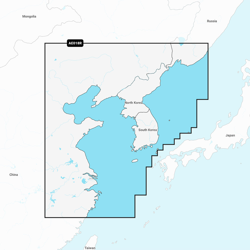 Tri-Water Marine | Garmin Navionics Vision+ NVAE018R - Yellow Sea- Marine Chart [010-C1216-00]