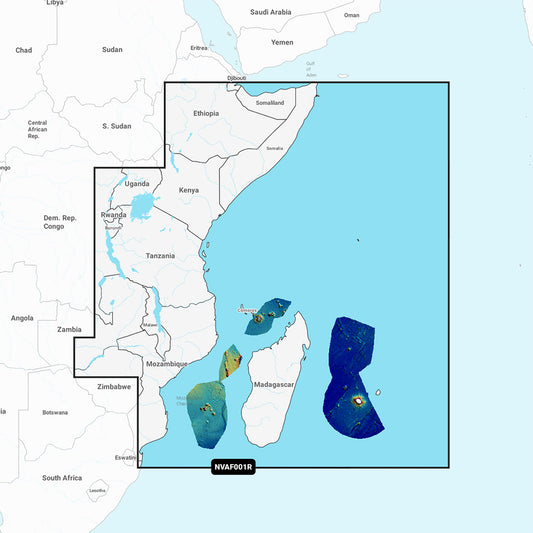 Tri-Water Marine | Garmin Navionics Vision+ NVAF001R - Africa, East - Marine Chart [010-C1224-00]