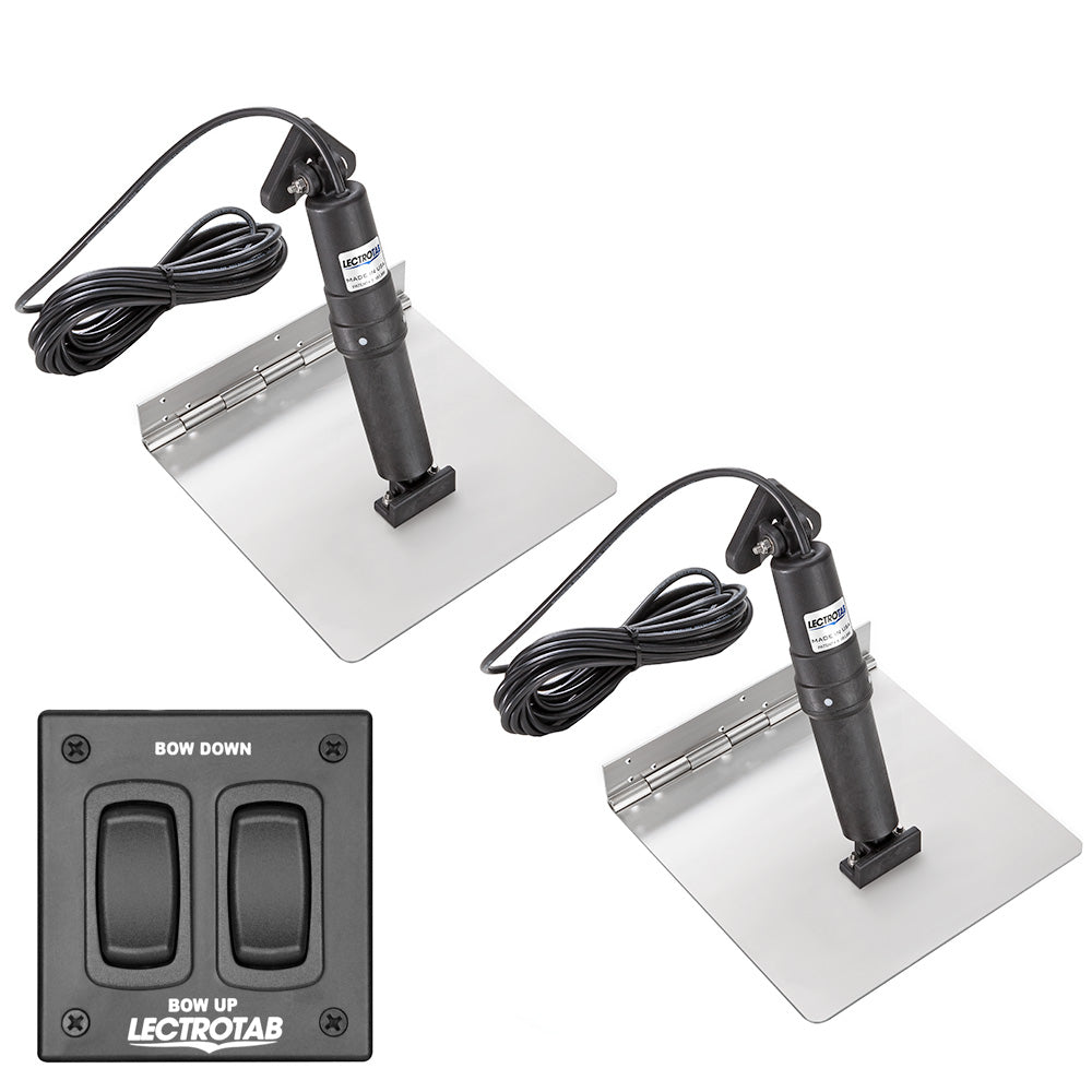 Tri-Water Marine | Lectrotab XKA Stainless Steel Trim Tab Kit w/Rocker Switch - 9 x 9 [XKAF9X9]