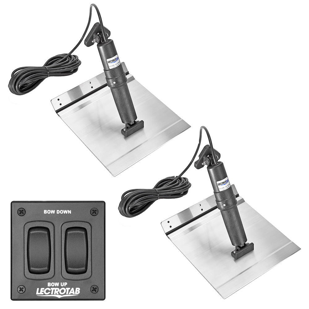 Tri-Water Marine | Lectrotab XKA Aluminum Alloy Trim Tab Kit w/Rocker Switch - 9 x 9 [XKAF9X9A]