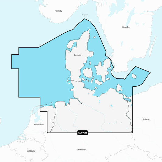 Tri-Water Marine | Garmin Navionics Vision+ NVEU077R - Denmark Germany - Marine Chart [010-C1243-00]