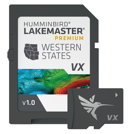 Tri-Water Marine | Humminbird LakeMaster VX Premium - Western States [602009-1]