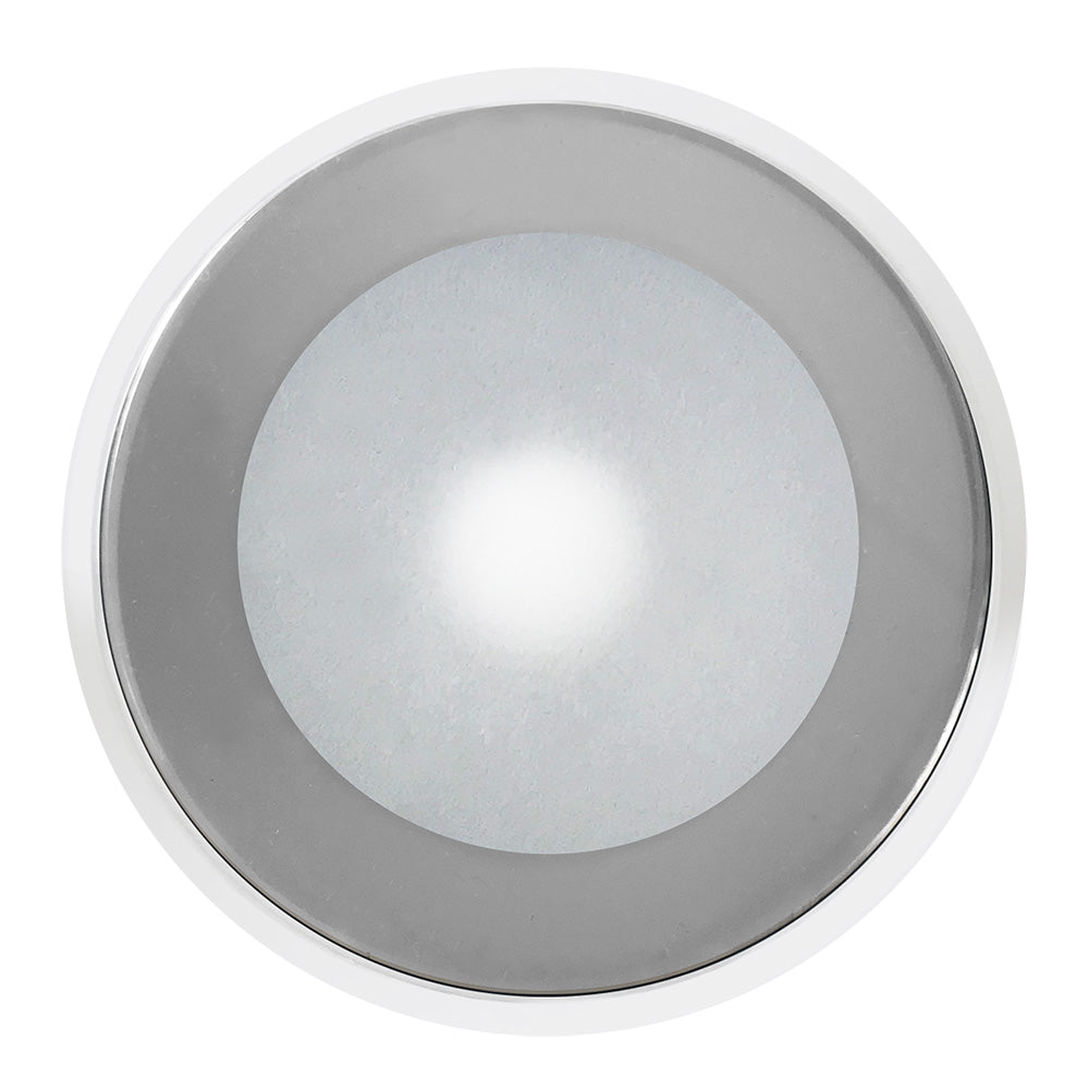 Tri-Water Marine | Shadow-Caster DLX Series Down Light - White Housing - RGB - Chrome Bezel [SCM-DLX-CC-CHR-WH]