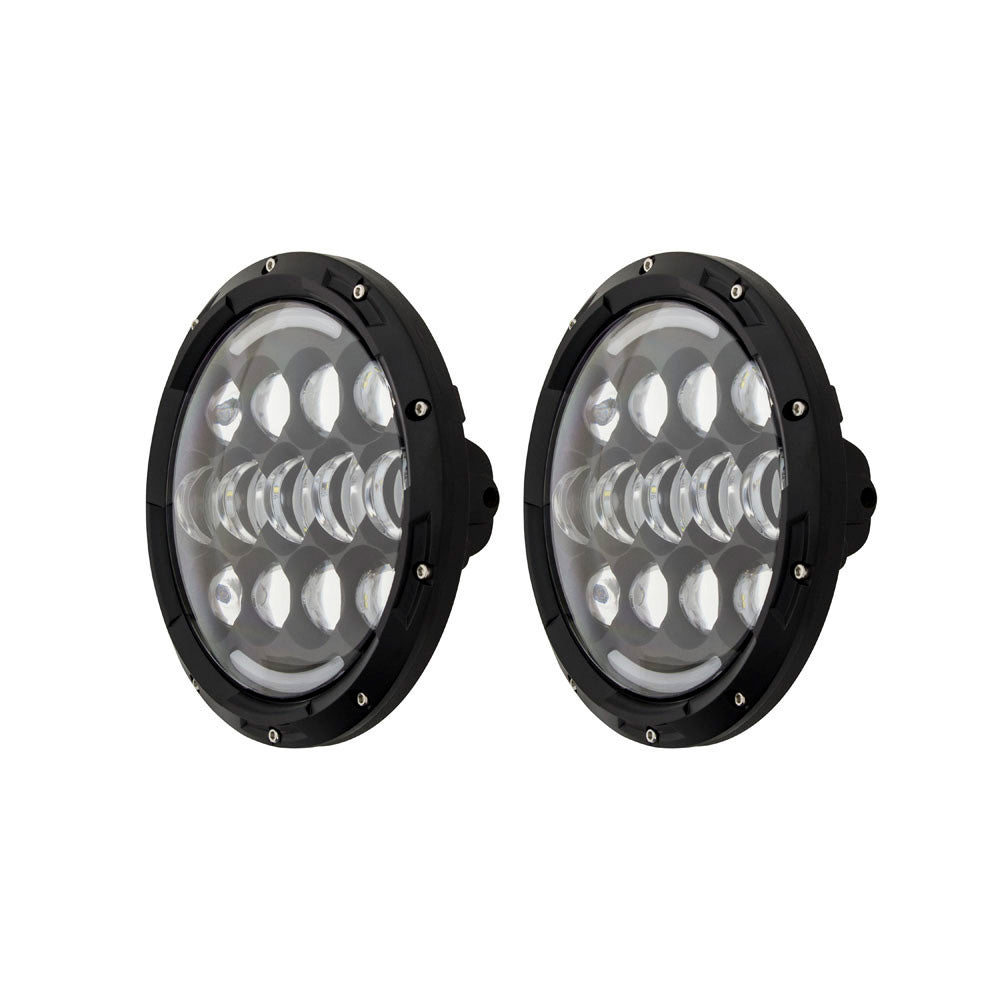 Tri-Water Marine | HEISE 7" LED Light w/Black Face Partial Halo - 21 LED [JP-704B]