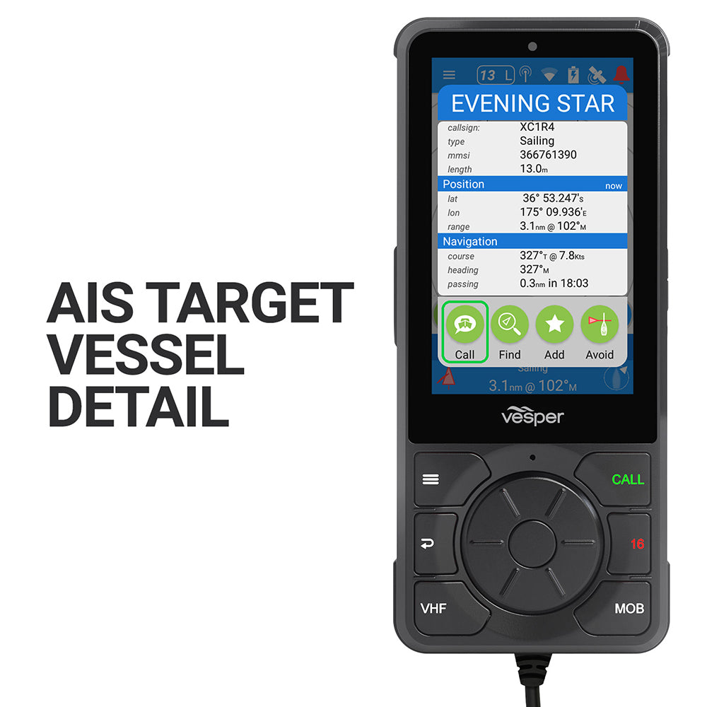 Tri-Water Marine | Vesper Cortex V1 - VHF Radio w/SOTDMA SmartAIS Remote Vessel Monitoring - Works Worldwide [010-02814-20]