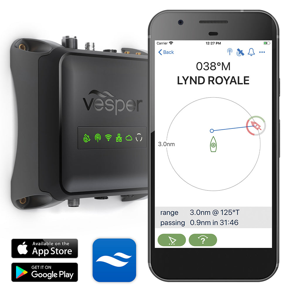 Tri-Water Marine | Vesper Cortex M1- Full Class B SOTDMA SmartAIS Transponder w/Remote Vessel Monitoring - Works Worldwide [010-02815-20]