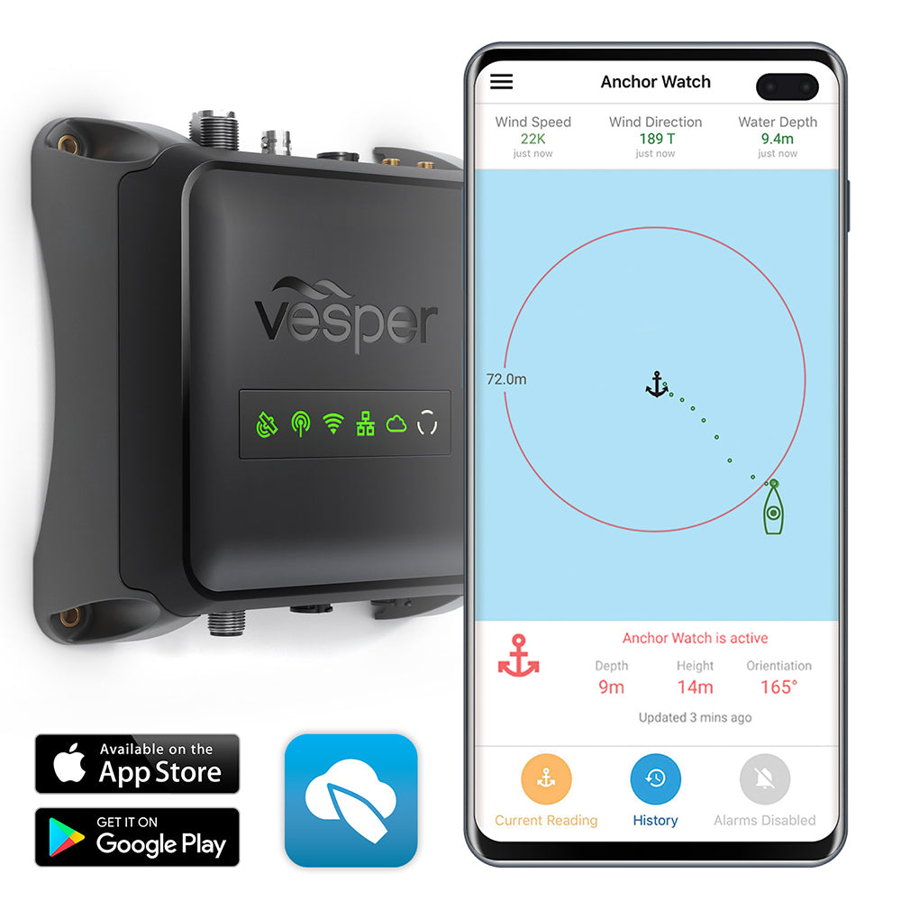 Tri-Water Marine | Vesper Cortex M1- Full Class B SOTDMA SmartAIS Transponder w/Remote Vessel Monitoring - Works Worldwide [010-02815-20]