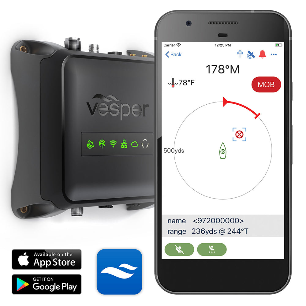 Tri-Water Marine | Vesper Cortex M1- Full Class B SOTDMA SmartAIS Transponder w/Remote Vessel Monitoring - Works Worldwide [010-02815-20]