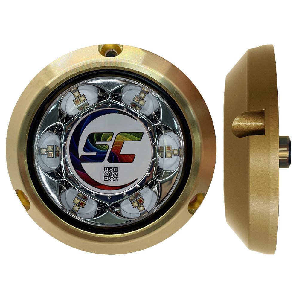 Tri-Water Marine | Shadow-Caster SC3 Series CC (Full Color Change) Bronze Surface Mount Underwater Light [SC3-CC-BZSM]