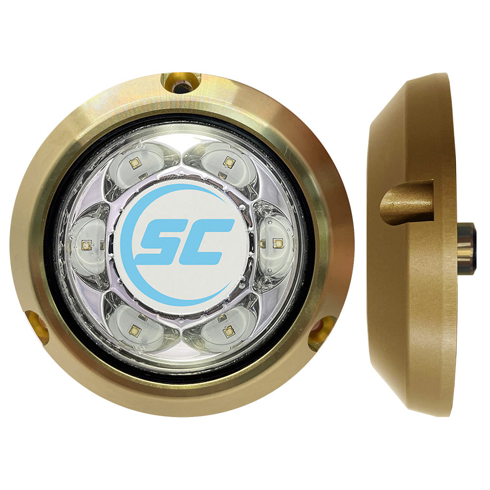 Tri-Water Marine | Shadow-Caster SC3 Series Great White Bronze Surface Mount Underwater Light [SC3-GW-BZSM]