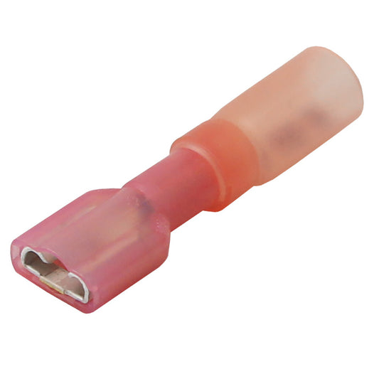 Tri-Water Marine | Pacer 22-18 AWG Heat Shrink Female Disconnect - 100 Pack [TDE18-250FI-100]