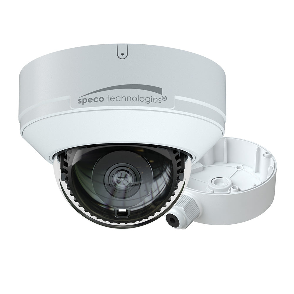 Tri-Water Marine | Speco 4MP H.265 AI IP Dome Camera w/IR - 2.8mm Fixed Lens Junction Box [O4D9]