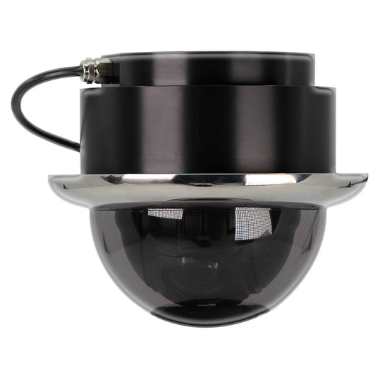 Tri-Water Marine | Iris Miniature Marine PTZ Dome Camera - Stainless Bezel - Hi-Def Ethernet IP - 10x Digital Zoom - 4 in 1 Video Format [IRIS4106]